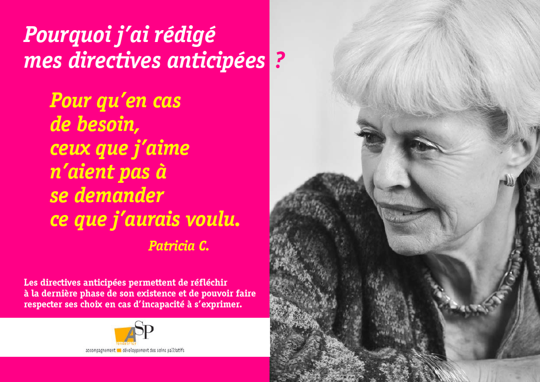 Directives anticipées 14% des personnes les auraient rédigées